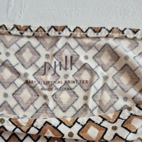 J. Jill Tan Boxy Blouse with Relaxed Fit - Picture 2 of 5